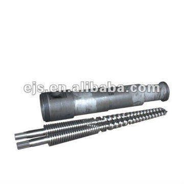 twin conical screw barrel for PVC extruder